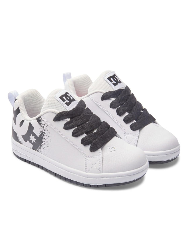 DC Shoes Jungen Court Graffik Skateboardschuhe 29 EU Black Stencil, 29 EU Black Stencil