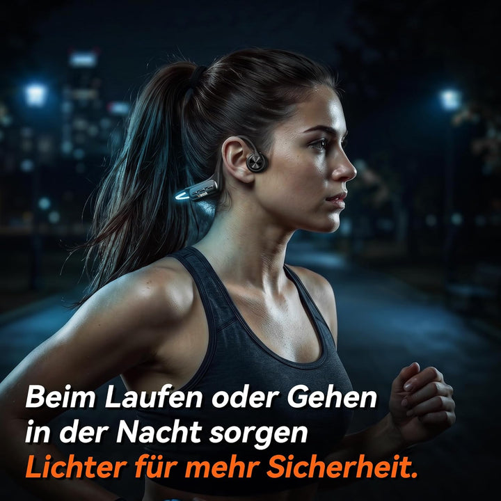 Wantek Knochenschall Kopfhörer Schwimmen IP68 Wasserdicht, Bluetooth 5.3 Open Ear Kopfhörer mit 32GB
