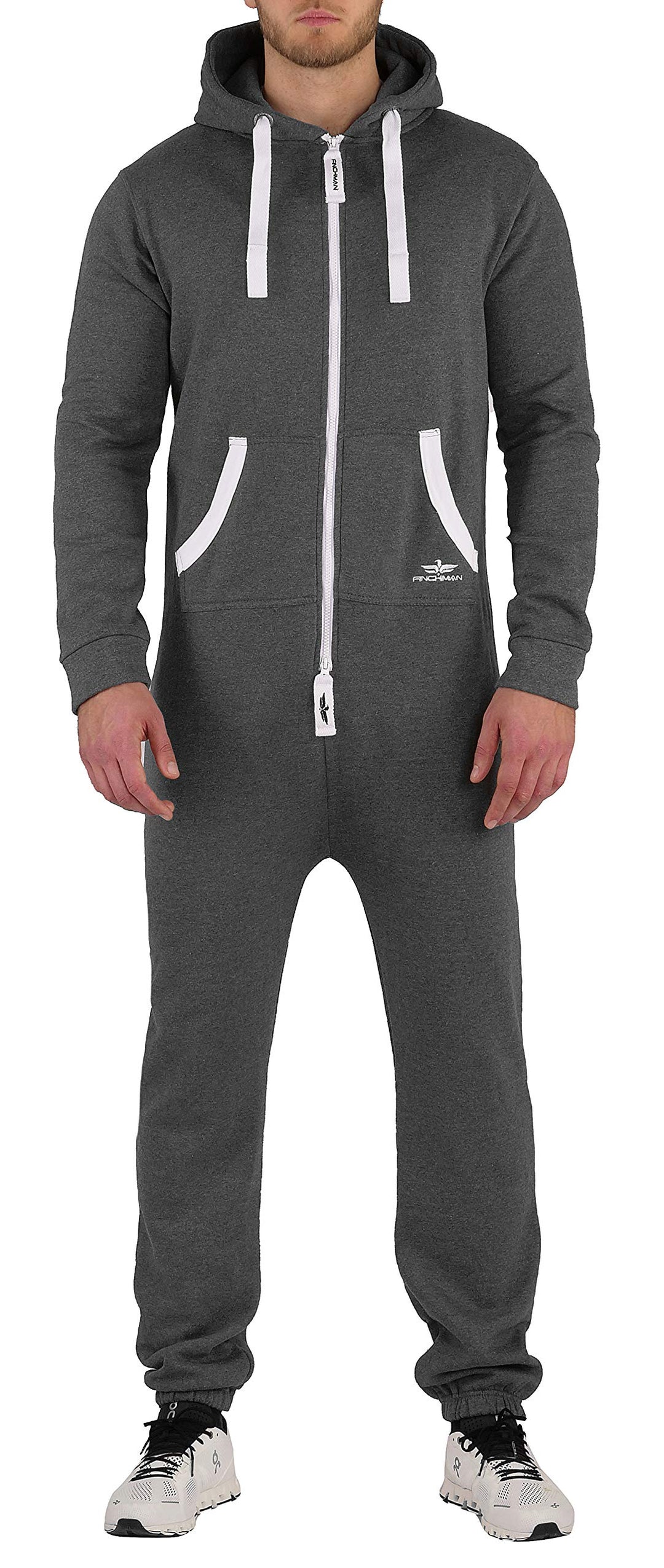 Finchman FMJ18 Herren Jumpsuit Jogger Jogging Anzug Trainingsanzug Overall Hausanzug Warm Winter L D