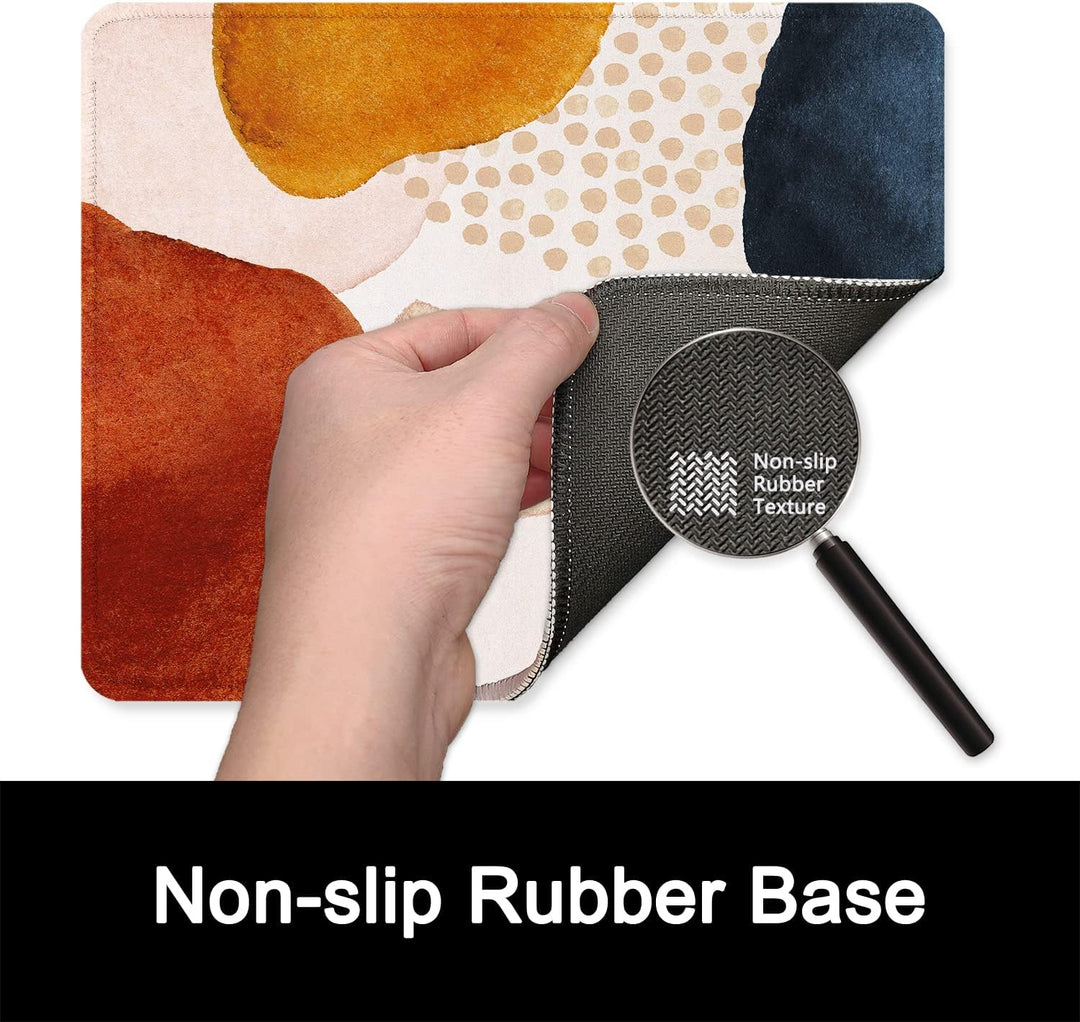 ITNRSIIET Mauspad mit Rutschfester Gummiunterseite, genähter Rand, Premium-Texturiert, wasserdichtes