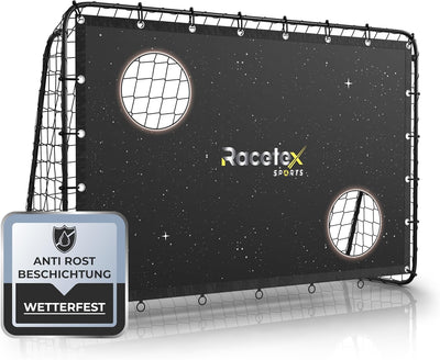 Racetex Fussballtor Kinder inkl. Torwand mit [Anti-Rost Beschichtung] - Fussballtore für Garten Kind