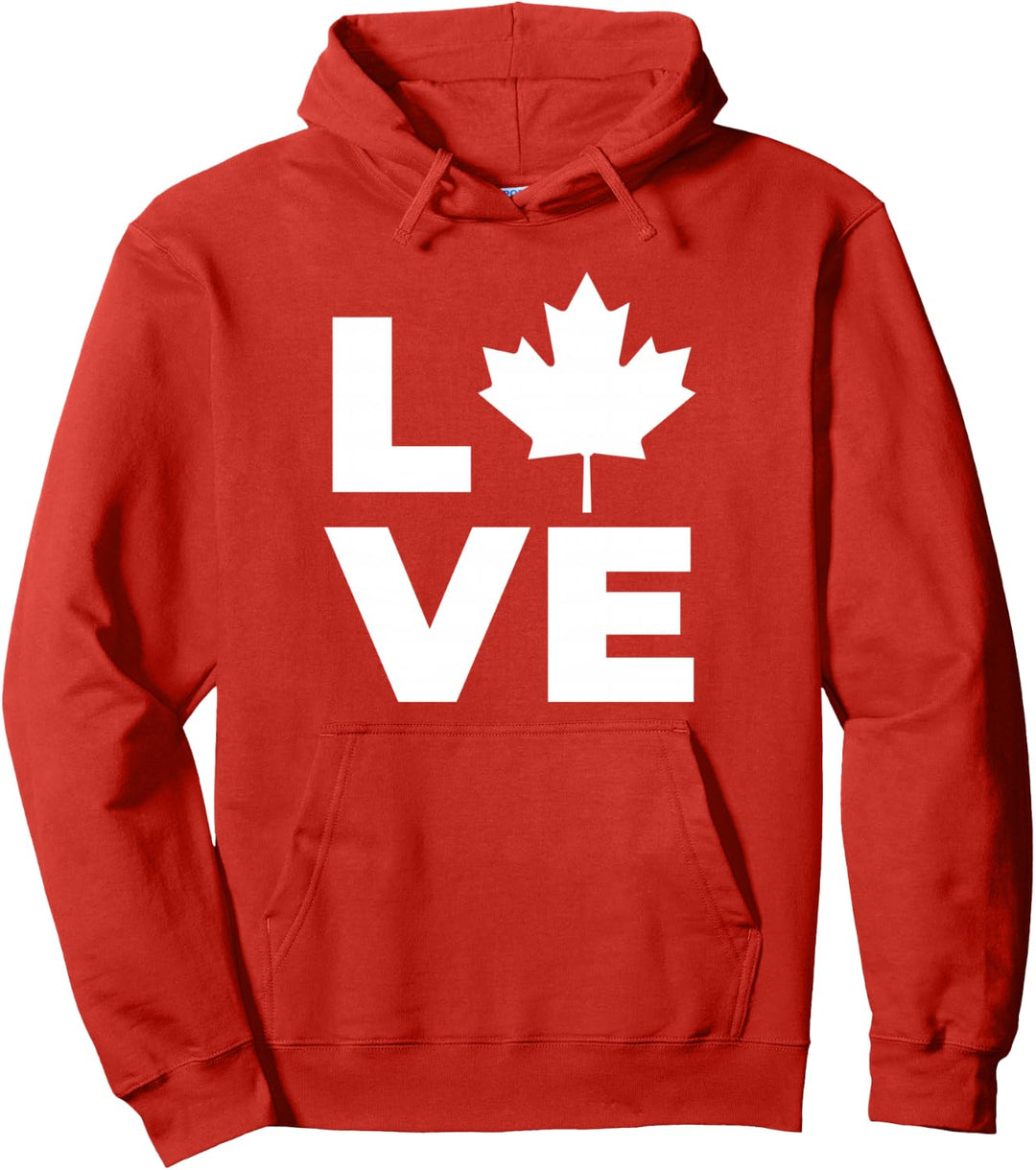 Kanada Flagge Liebe LVE Kanada Ahornblatt Pullover Hoodie