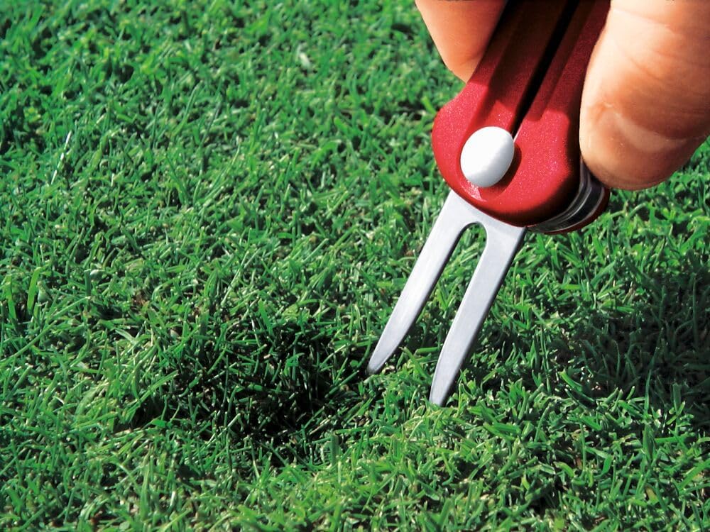 Victorinox Schweizer Taschenmesser, Golf Tool, Multitool, Outdoor, 10 Funktionen, Klinge, Reparatur-