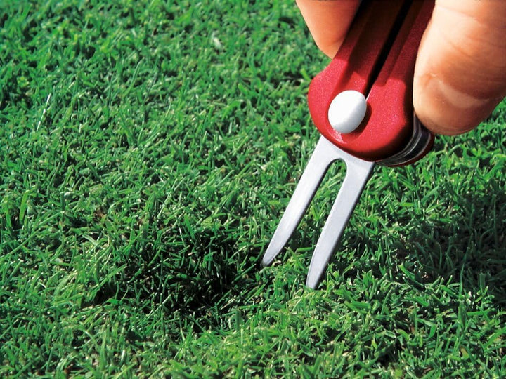Victorinox Schweizer Taschenmesser, Golf Tool, Multitool, Outdoor, 10 Funktionen, Klinge, Reparatur-