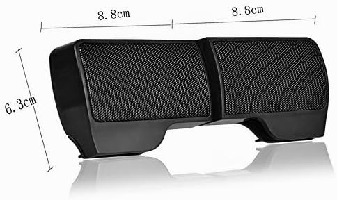 USB Mini Lautsprecher,Portable Laptop/PC Clip-on Lautsprecher Mit 3.5 mm Klinke(Schwarz)