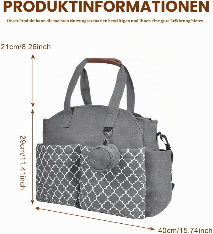 Baby Wickeltasche, Babytasche, Reise Wickeltasche, Portable Babytasche, Umhängetasche Mit Schnullert