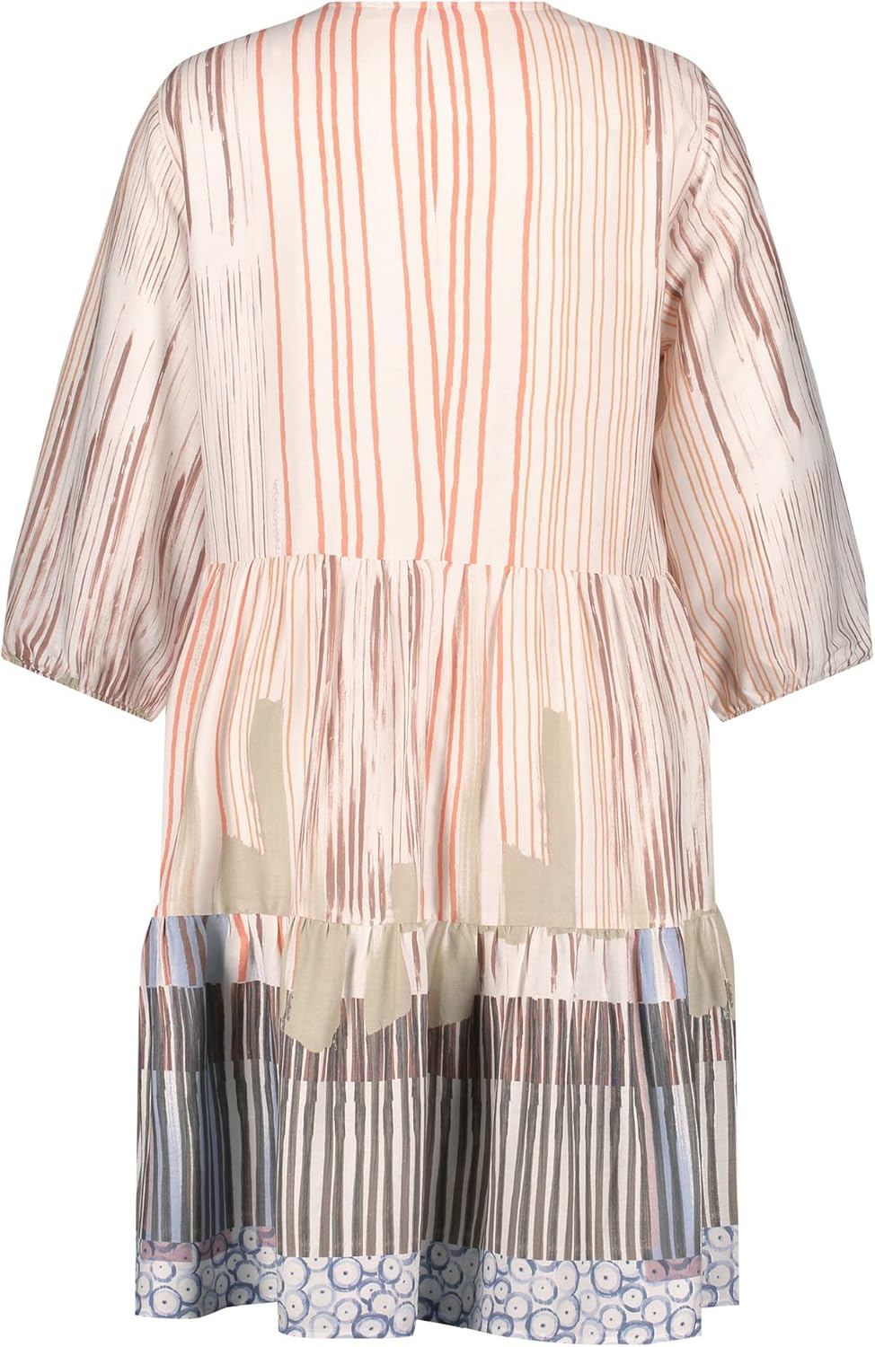 Samoon Damen Kleid 50 Offwhite Gemustert, 50 Offwhite Gemustert