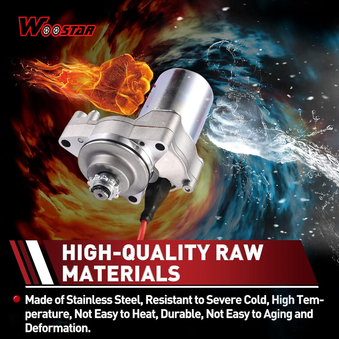 WOOSTAR Elektrischer Anlasser Ersatz für 4 Stroke 50ccm 70ccm 90ccm 100ccm 110ccm 125ccm Taotao Cool