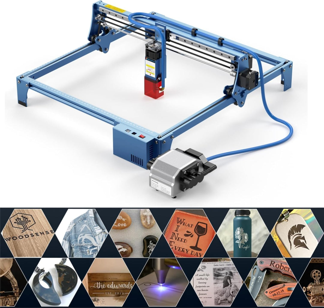Creatorally Air Assist Laser, 30L/Min Luftpumpe für Lasergravierer mit Speed Control, Laserpumpe f
