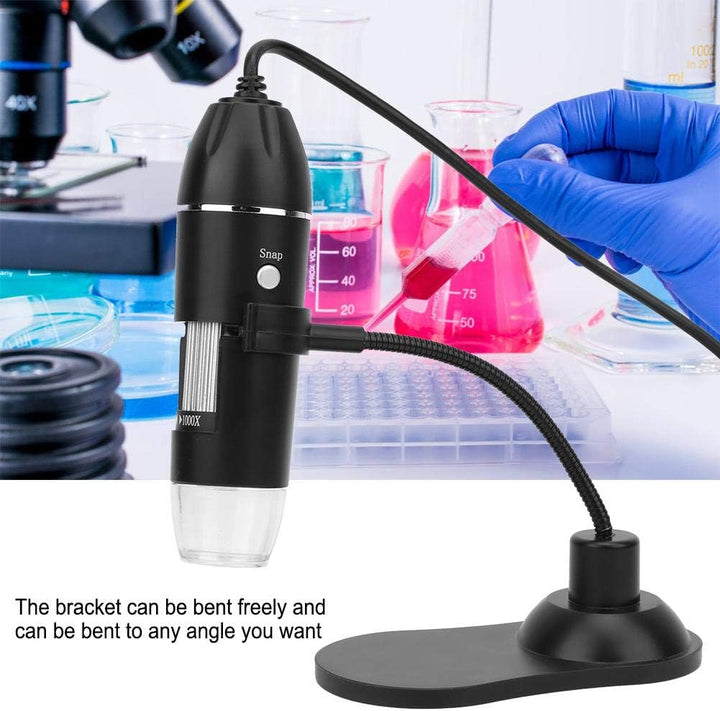 50X-1000X Digitalmikroskop, LED USB Elektronisches Mikroskop LED Digitales Mikroskop mit Halterung,