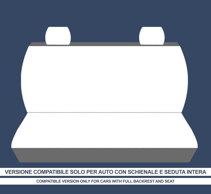 Auto Accessori Lupex - Sitzbezüge für Autositz, kompatibel Autositzbezüge für Cinquecento 500, Schwa