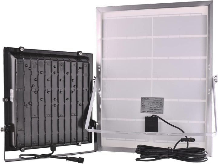 JANDEI - LED-Projektor Solar 1300 Lumen, 100 W separater Lithium-Akku 224 LEDs