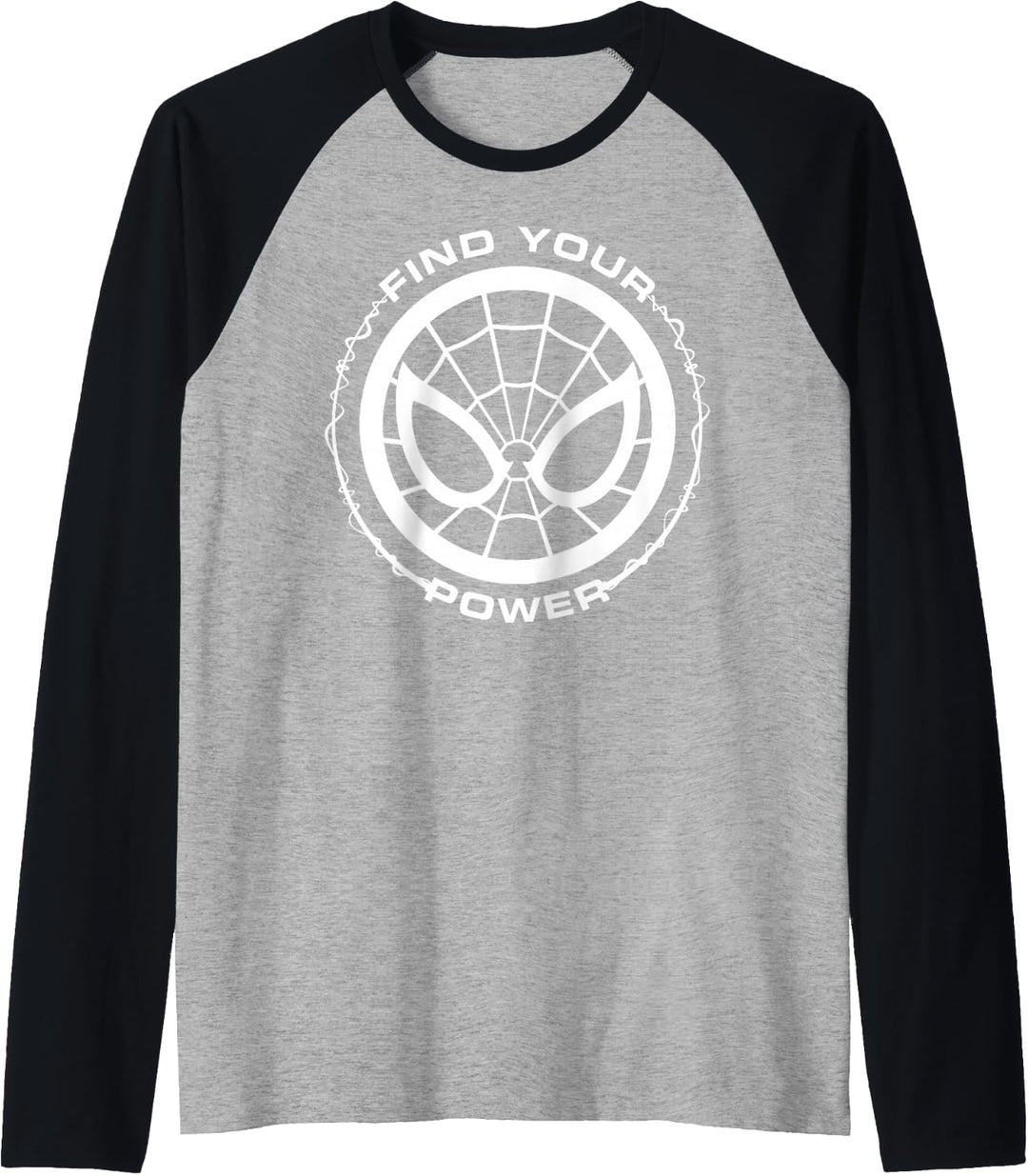 Marvel Spider-Man Find Your Power Simple Logo Raglan