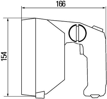 HELLA - Halogen-Suchscheinwerfer - 12/24V - 1H5 998 502-002