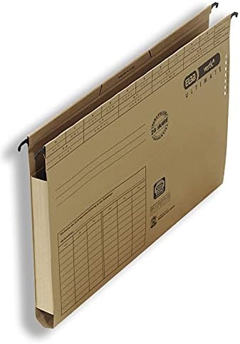 ELBA Hänge-Aktenmappe vertic ULTIMATE, 25er Pack, braun mit Einschlagklappen 25er Pack, mit Einschla