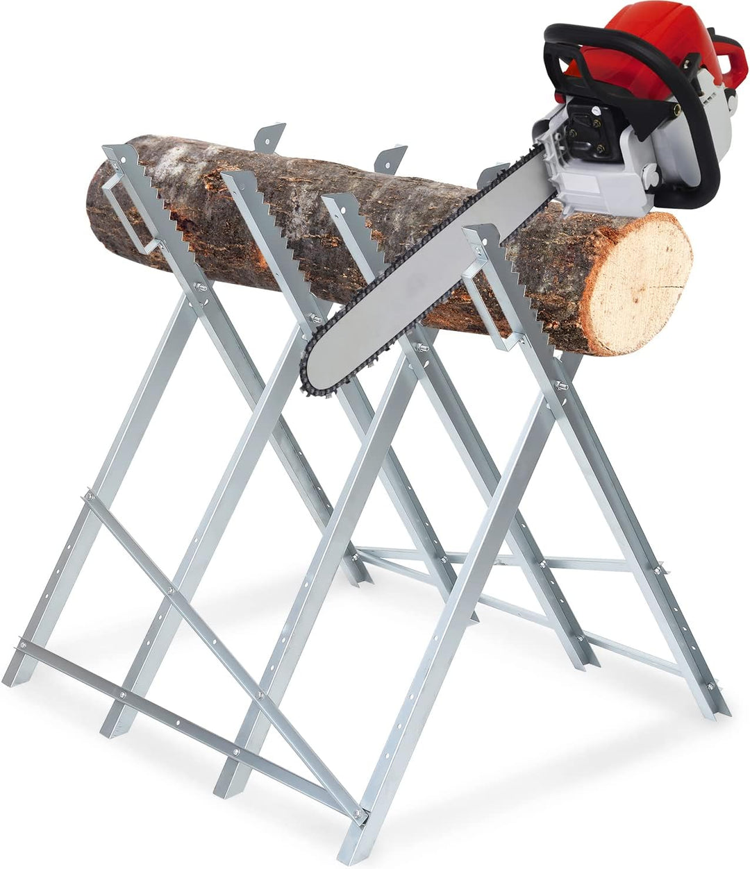 Daromigo Sägebock klappbar, Holzsägearbeiten für Kettensägen Holz, Sägegestell für Kettensägen, 81x8