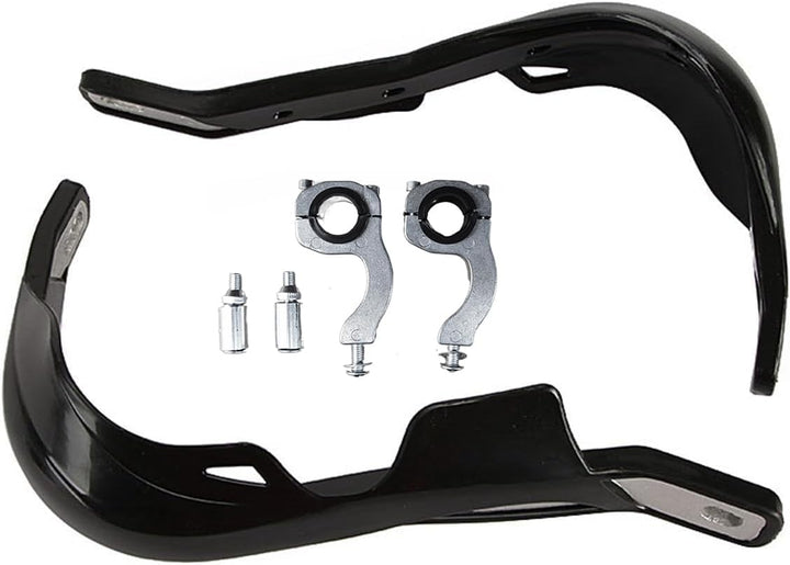 Paar 22mm 7/8" Schwarz Universal Motorrad/ATV Bike Handprotektoren Handschützer Protektor, Schwarz