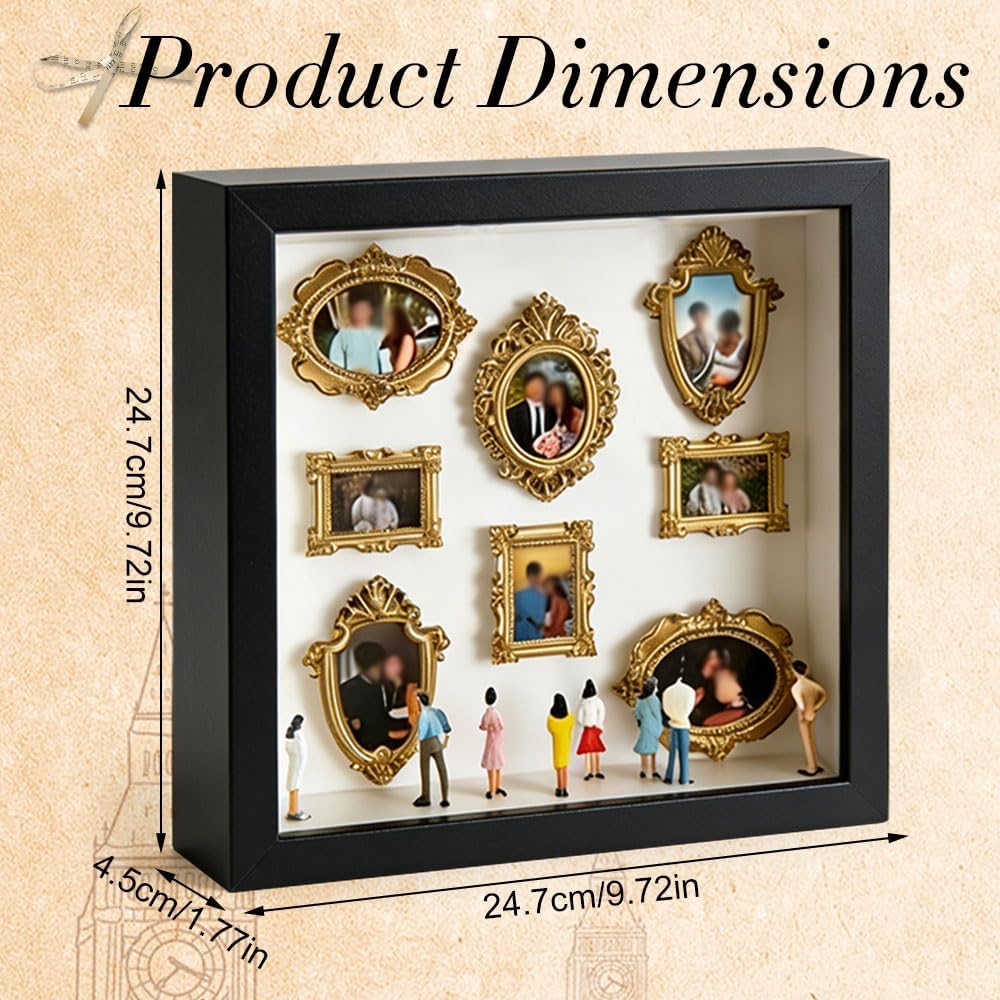 DIY Mini Museum Silhouette Box, Mini-Museum-Silhouetten-Box, Kreatives Bilderrahmen mit LED Licht fü