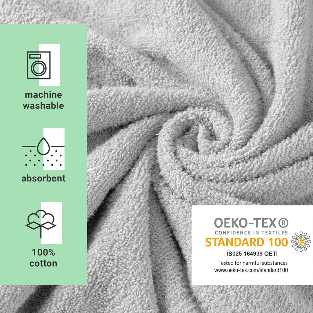 HOMELEVEL Poncho Damen Frottee - Badeponcho Badetuch aus 100% Baumwolle - Handtuch für Strand Sauna