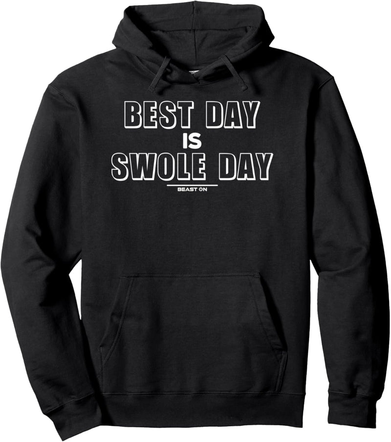 Best Day is Swole Day Lustige Gym Fitness Motivation Sprüche Pullover Hoodie