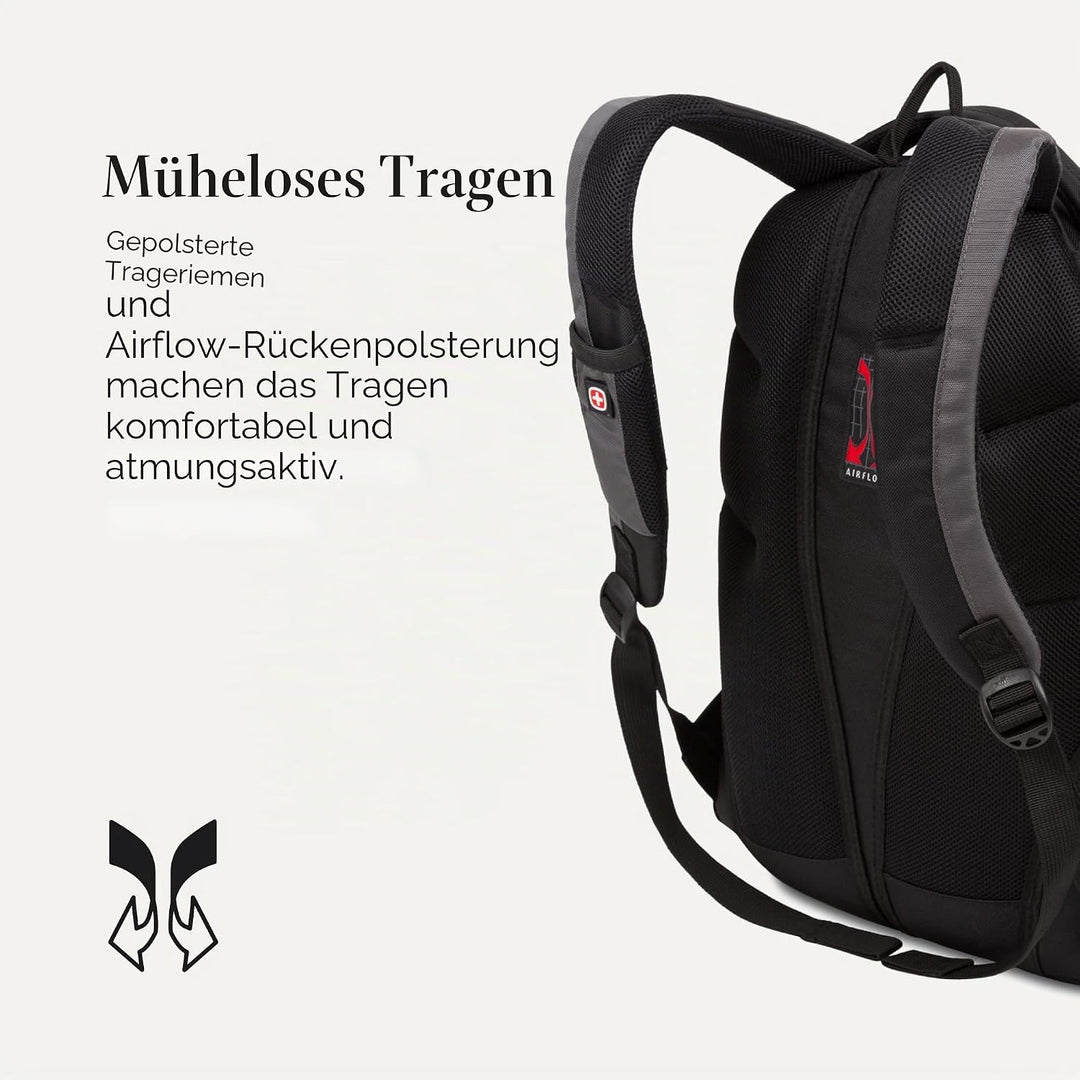 Swiss Gear Unisex 1186 Bungee-rucksack Rucksack (1er Pack) Einheitsgrösse Schwarz / Grau, Einheitsgr