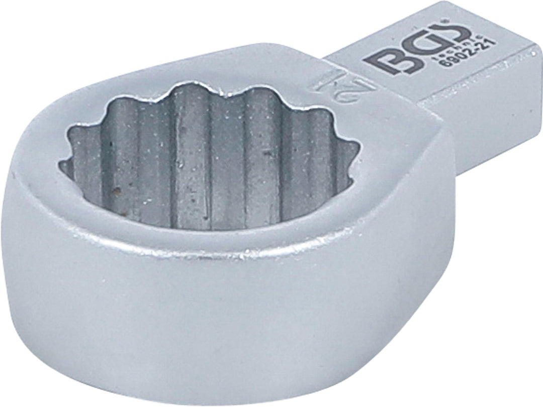 BGS 6902-21 | Einsteck-Ringschlüssel | 21 mm | Aufnahme 9 x 12 mm, 21 mm