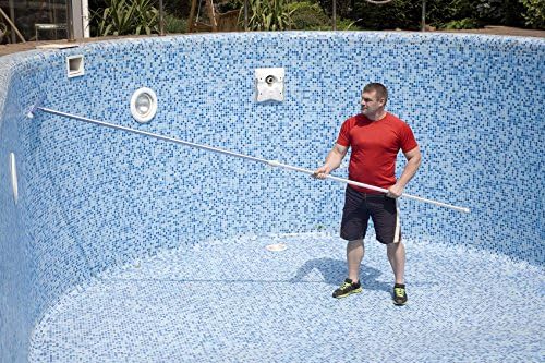 Aquatix Pro Poolbürste, reinigingsborstel voor zwembaden, Aluminium, 45,7 cm, met EZ-Clips; deze rob