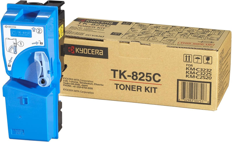 Kyocera 1T02FZCEU0 TK-825C Tonerkartusche 7.000 Seiten, cyan, cyan