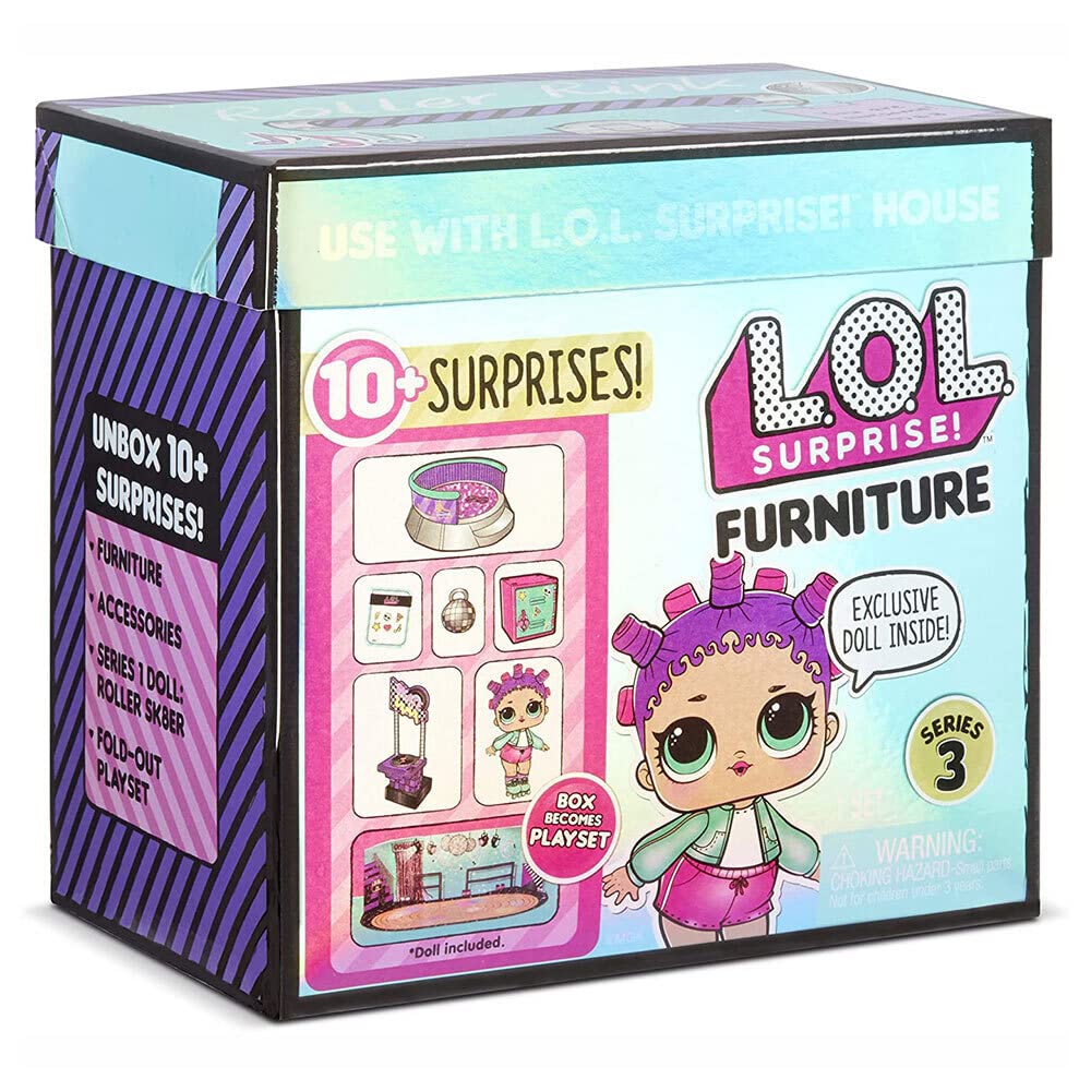 LOL Surprise Sammelpuppen für Mädchen - Mit 10 Überraschungen & Accessoires - Roller Sk8er - Möbelse