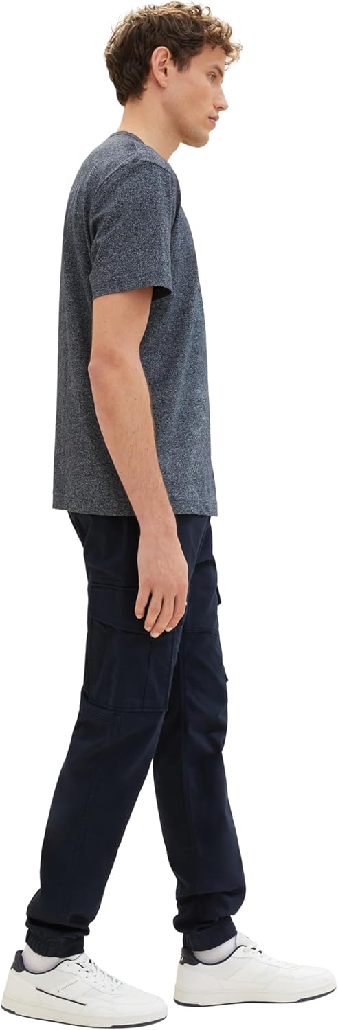 TOM TAILOR Herren Regular Fit Cargo Hose mit Stretch M 10668 - Sky Captain Blue, M 10668 - Sky Capta
