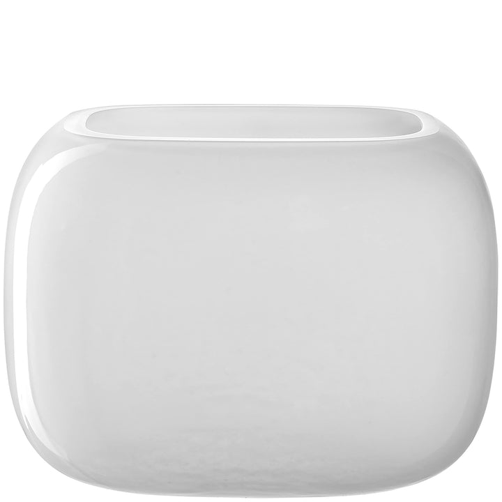 LEONARDO HOME Vase MILANO 13x18x14 cm weiss 041661, Glas Weiss 13x18x14 cm, Weiss 13x18x14 cm