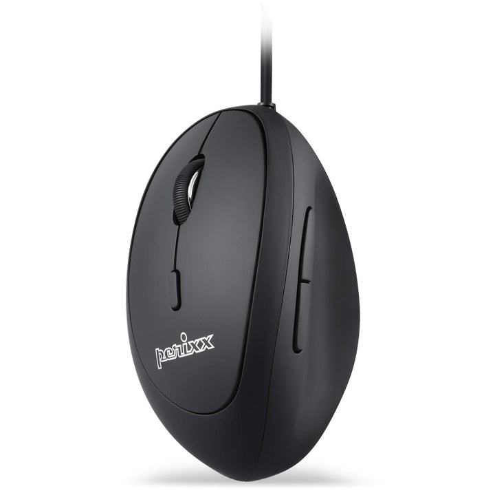 Perixx Perimice-519L USB-Maus, kabelgebunden, tragbar, vertikal, Mini-Grösse, für Laptops und Comput
