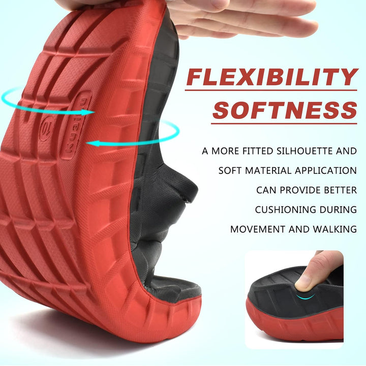 KuaiLu Recovery Sandalen Herren Bequeme Plantarfasziitis Schlappen Orthopädische Offene Zehen Männer