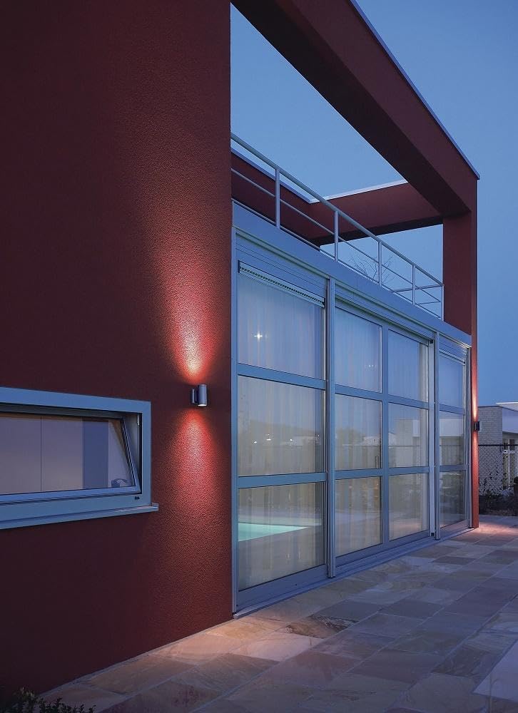 SLV MYRA UP/DOWN | Wandaufbauleuchte, Aussenbeleuchtung von Hauseingang, Wänden, Terrassen, Fassaden