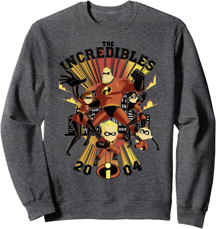 Disney Pixar Incredibles Vintage Group Shot Poster Sweatshirt