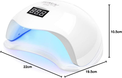 LED UV Nagellampe, 36W SUNUV Smart 2.0 für Gel-Nagellack mit Timer, Sensor und LCD-Bildschirm im Hom