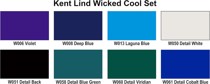 Createx Colros Kent Lind Wicked Colors Cool Set, 57 ml (W114-00) Wicked Colors Kühlset, Wicked Color