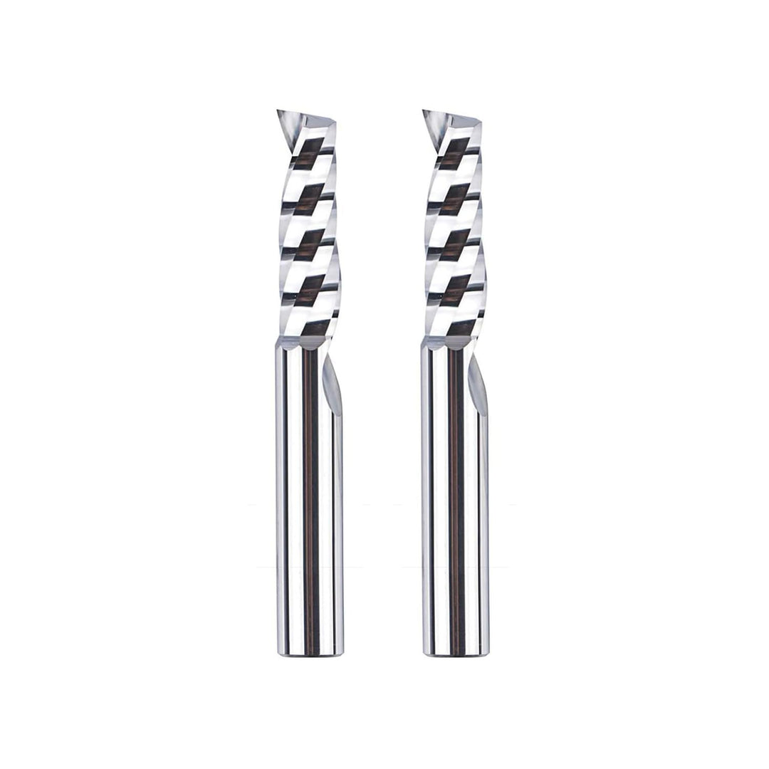 SpeTool 2 Stück Alu Fräser 6mm Schaft Fräser Aluminium Einschneider Fräser 22mm Schnittlänge VHM Frä