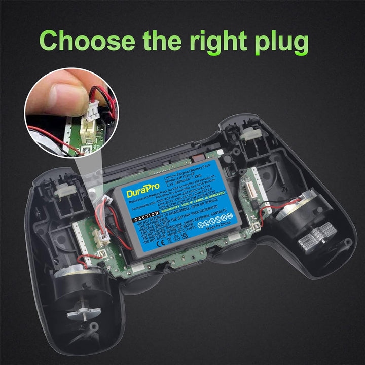 DuraPro 2X 2000mAh Battery Akku kompatibel mit Sony PS4 Slim / PS4 Pro PS4 LIP1522 KCR1410 Dualshock