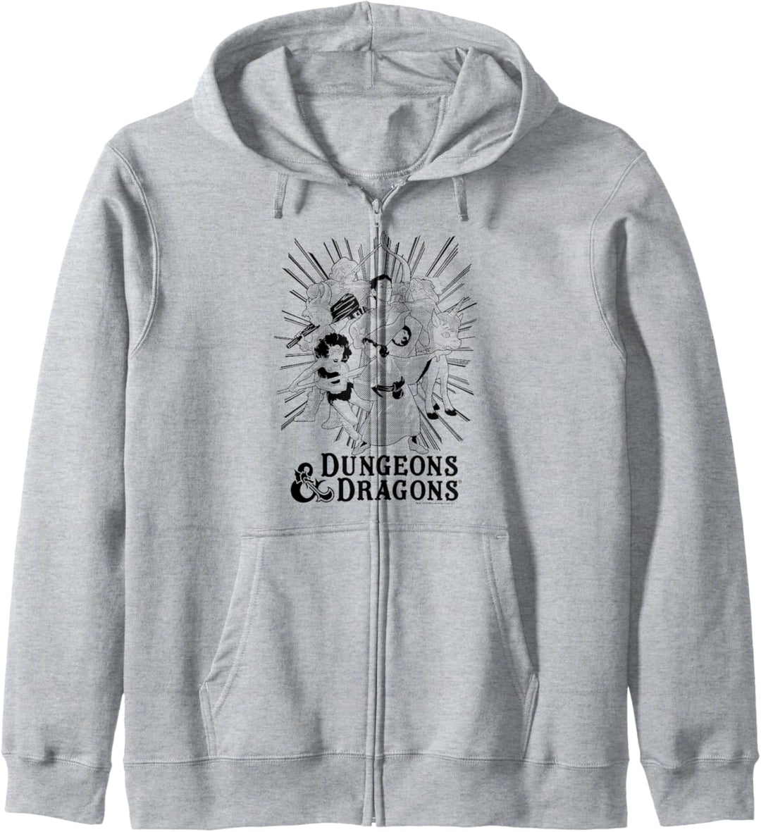 Dungeons & Dragons Group Shot Dark Tones Kapuzenjacke