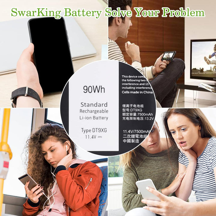SwarKing Ersatz Akku Kompatibel mit DT9XG Dell Alienware Area-51m R1 R2 ALWA51M-D1968W 07PWKV