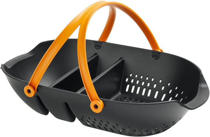 Fiskars Erntekorb, Zum Sammeln, Transportieren und Reinigen von Ernte und Erntewerkzeugen, Kunststof