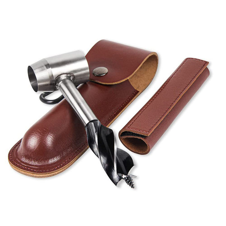 Holzbearbeitung Handbohrer, Manuelle Schlangenbohrer Sets mit Holster, Mehrzweck Outdoor Survival Bo