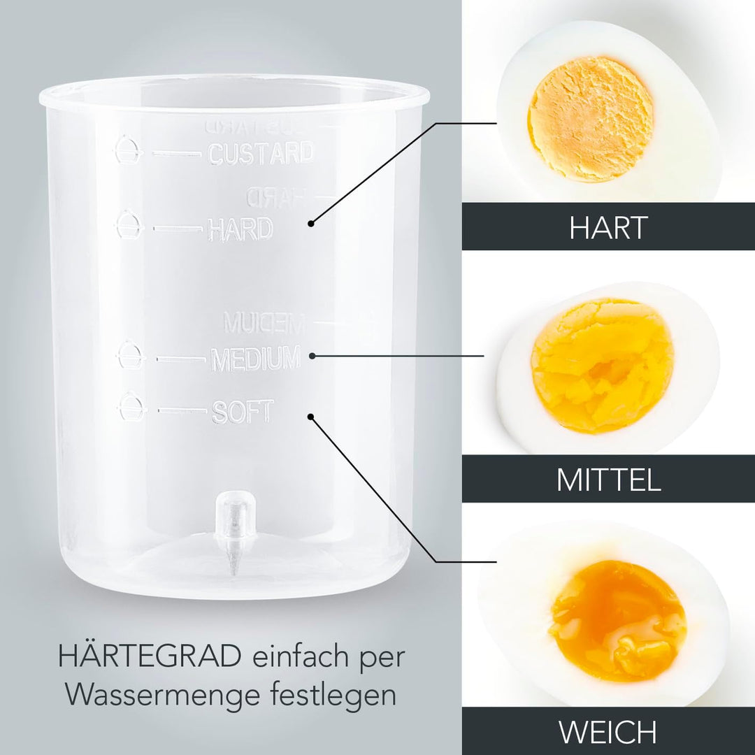 GOURMETmaxx Eierkocher für bis zu 7 Eier | Elektrischer und energiesparender Egg Cooker für individe