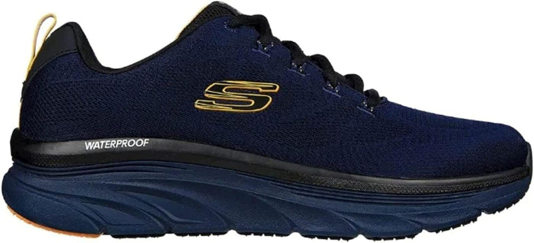 Skechers Herren D'lux Walker - Get Oasissneakers 42 EU Navy Engineered Mesh Yellow Trim, 42 EU Navy