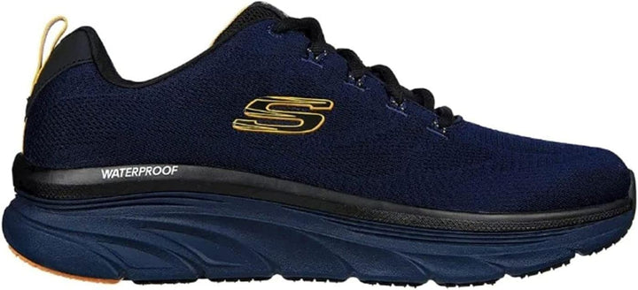 Skechers Herren D'lux Walker - Get Oasissneakers 42 EU Navy Engineered Mesh Yellow Trim, 42 EU Navy