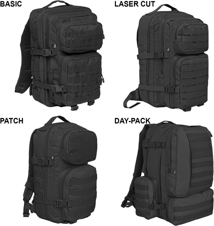 Brandit US Cooper Medium Backpack, Grösse: OS Einheitsgrösse Schwarz, Einheitsgrösse Schwarz