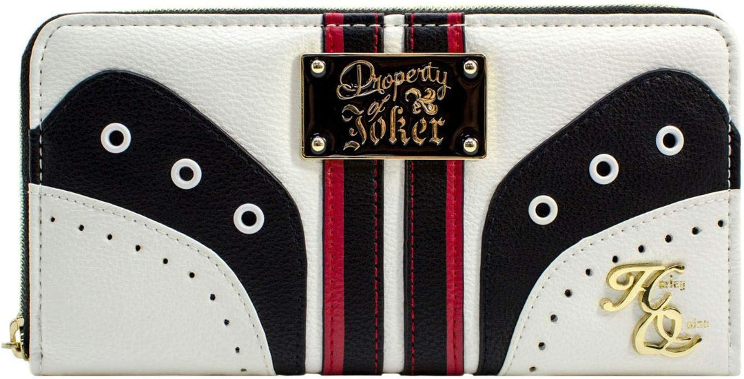 Harley Quinn Property of The Joker Goldemblem Geldbörse/Geldbeutel Clutch mit Münzfach & Kartenhalte