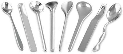 Alessi Il caffè/tè Alessi MSPOONSET - Set Bestehend aus 8 Kaffeelöffeln aus Edelstahl 18/10 Glänzend