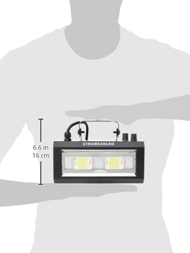 Ibiza - STROBE40LED - 2x20W LED Stroboskoplicht - Schwarz 40LEDs, 40LEDs